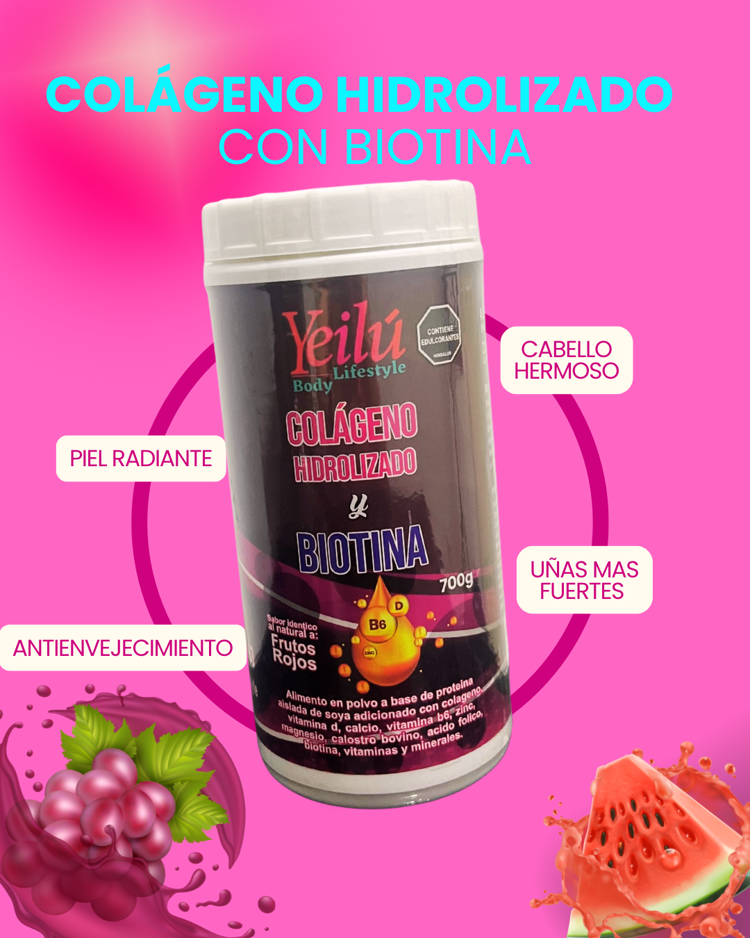 COLÁGENO HIDROLIZADO CON BIOTINA